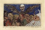 James Ensor The Deadly Sins Dominated by Death oil painting